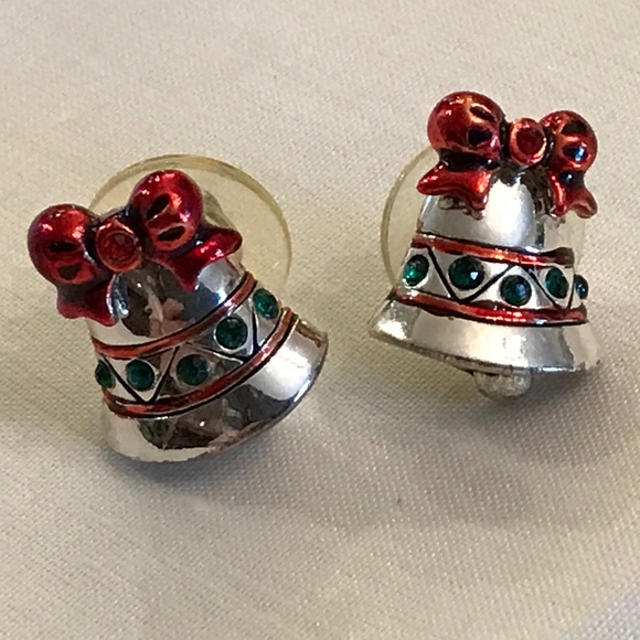 Christmas Bell Brooch/Pendant with Marching Earrings - Picture 3 of 3